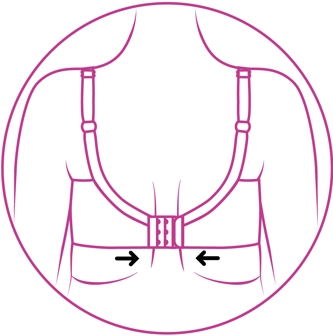Illustration of a tight bra band