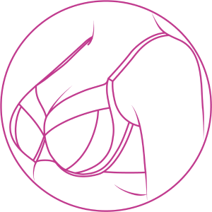 Illustration of a bra with overspill